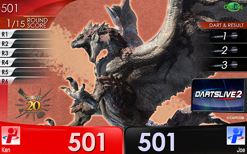 ダーツライブ・ダーツハイブ×『モンスターハンター20周年記念』コラボ